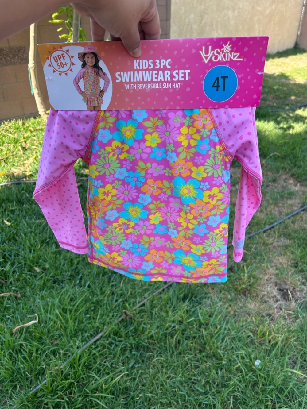 Skin Kids Floral Rashguard Set - Pink, Yellow, Blue, Green